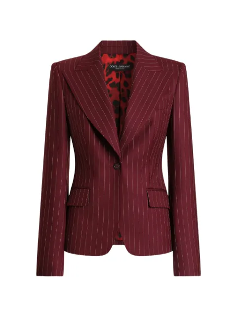 Dolce & Gabbana Turlington single-breasted pinstripe wool jacket