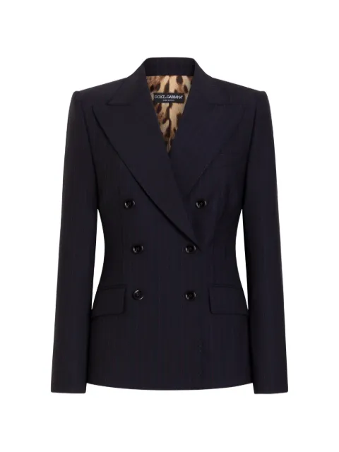 Dolce & Gabbana turlington double-breasted jacket in pinstripe wool