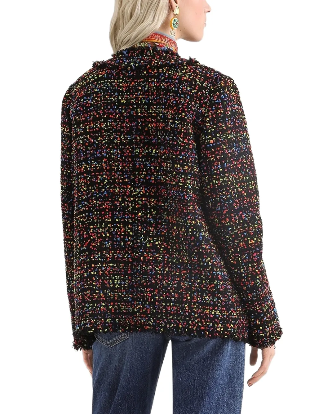 Dolce & Gabbana Tweed jack Zwart