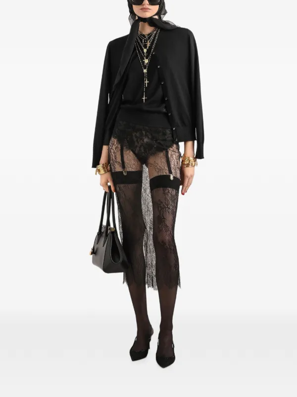 Dolce & Gabbana Lace Skirt | Black | FARFETCH