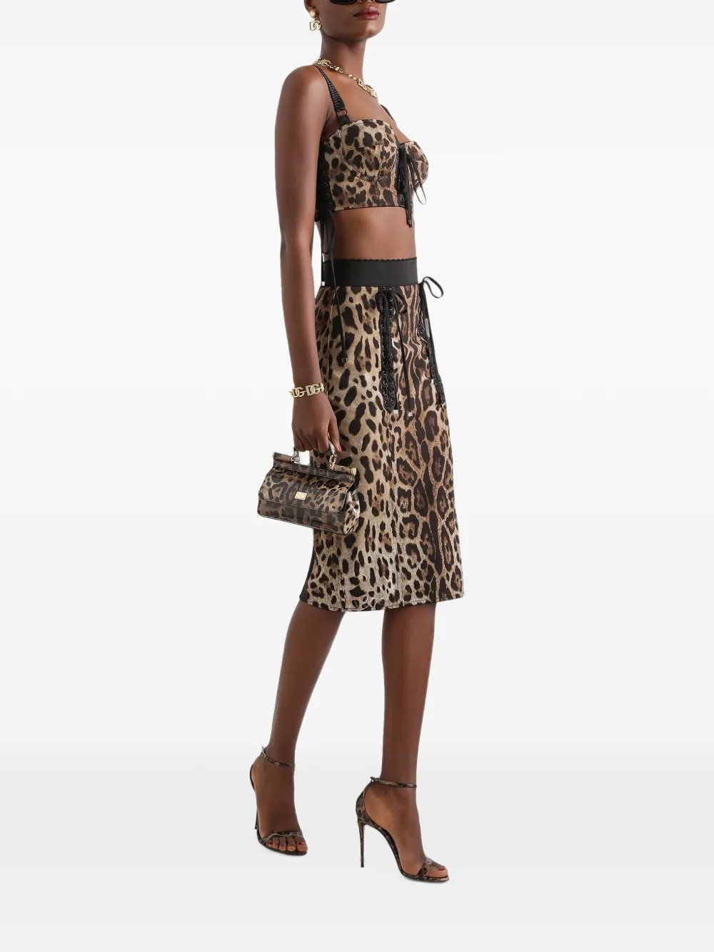Dolce & Gabbana Rok met luipaard-print Beige