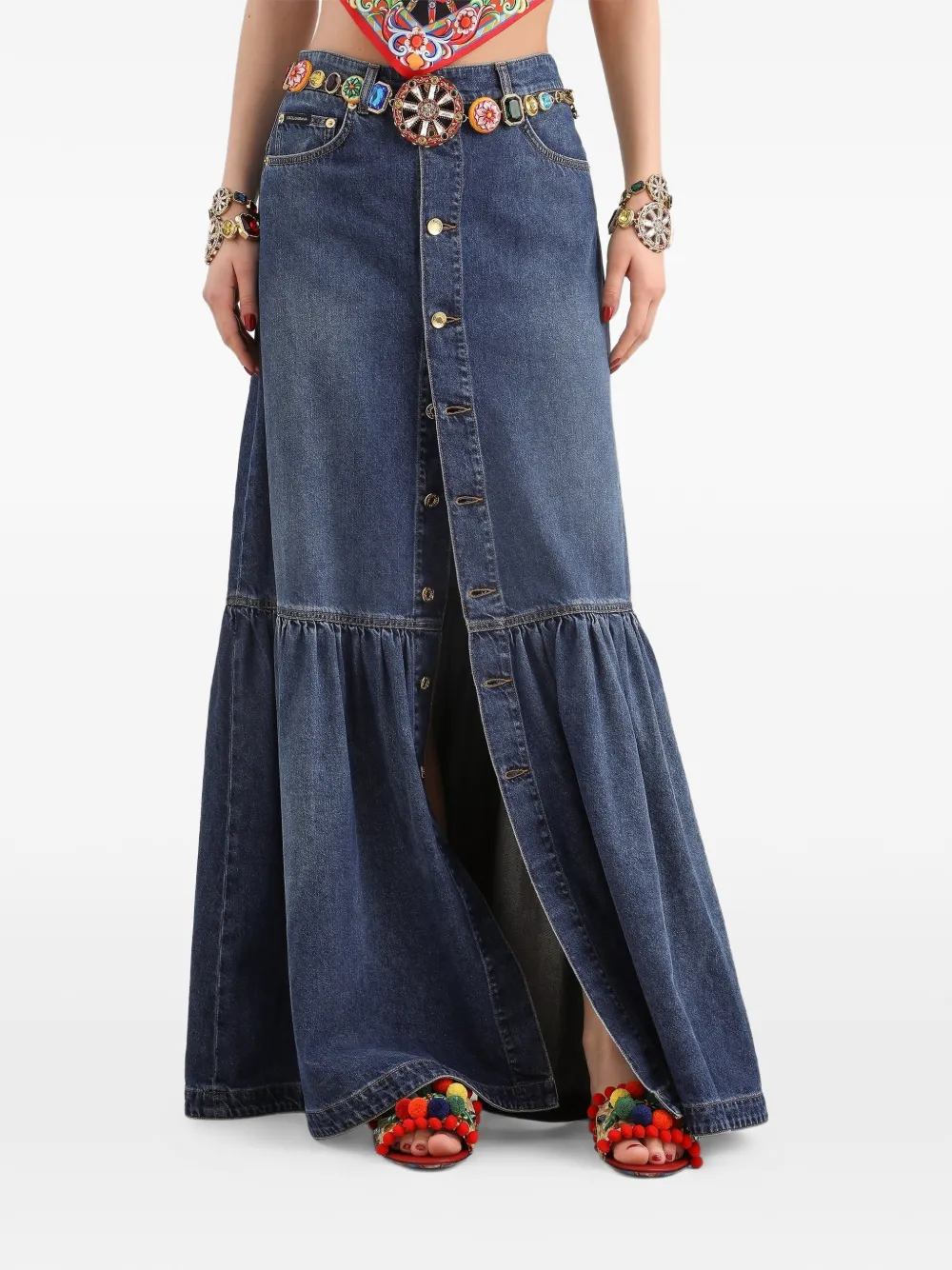 Dolce & Gabbana Denim rok Blauw