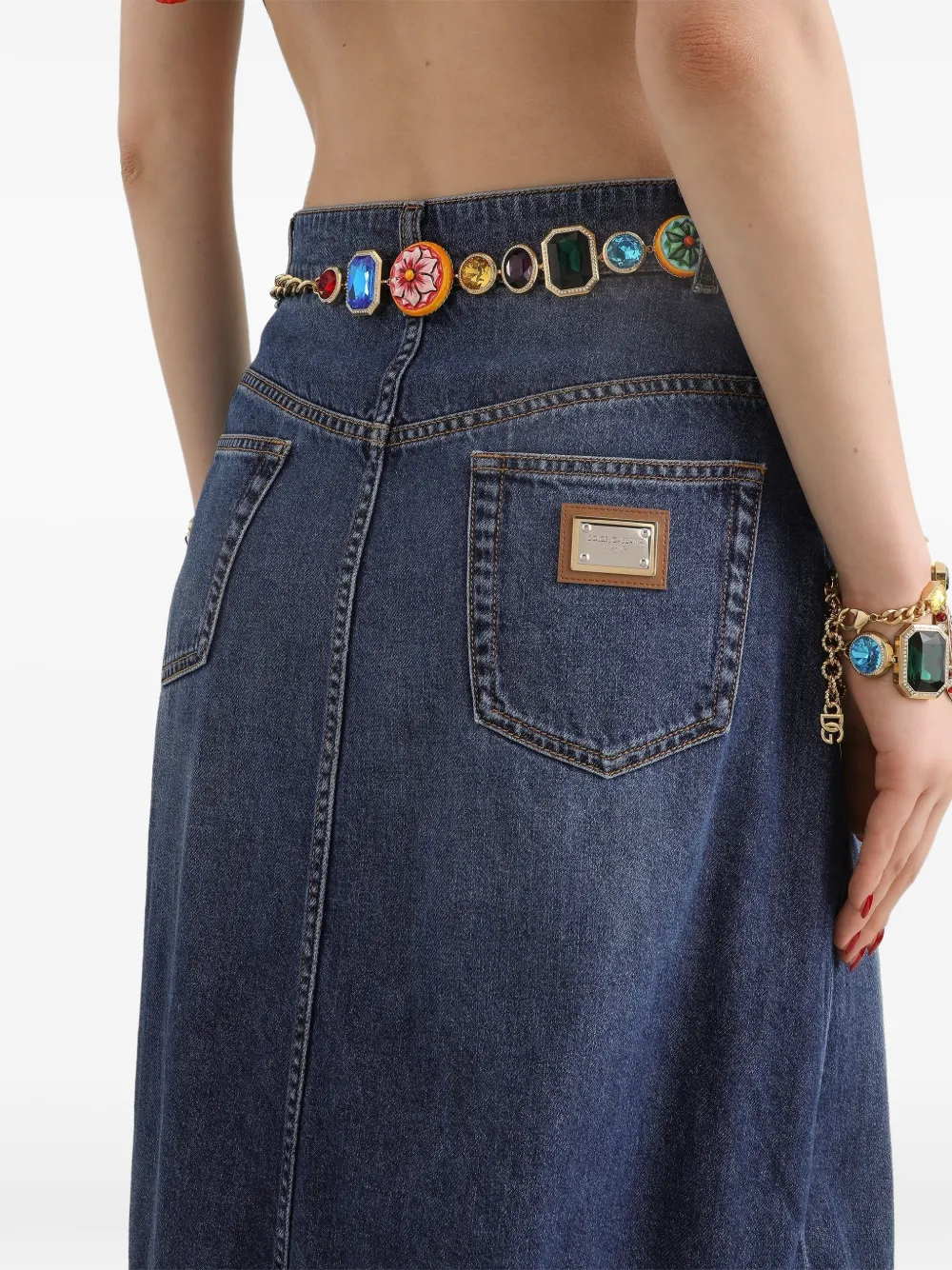 Dolce & Gabbana Denim rok Blauw