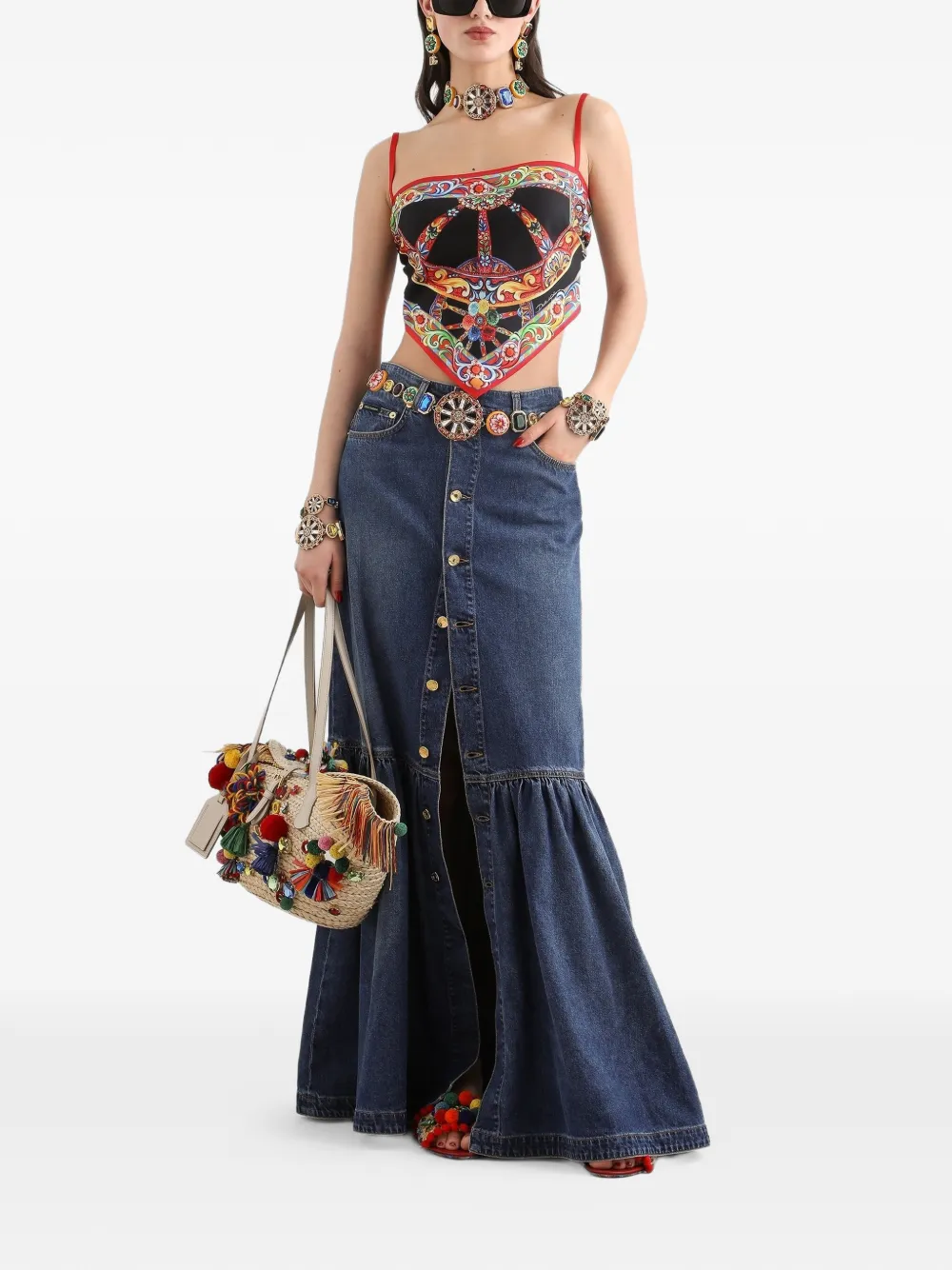 Dolce & Gabbana Denim rok Blauw
