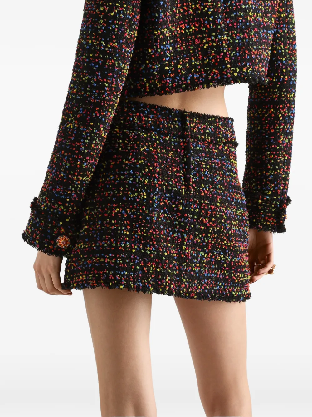 Dolce & Gabbana Tweed mini-rok Zwart