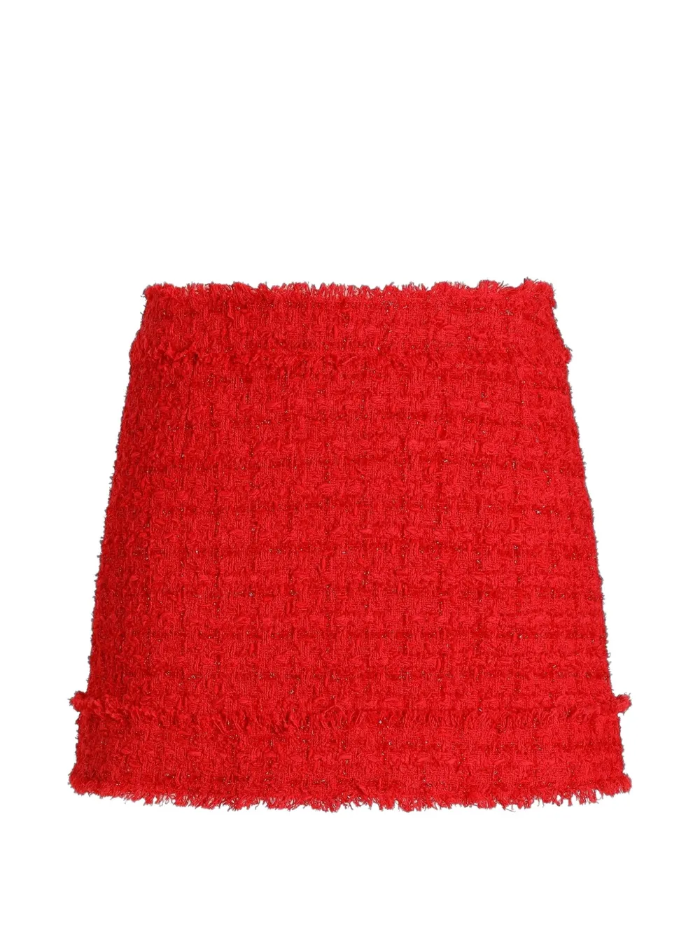 Dolce & Gabbana Rachel Tweed-Minirock - Rot