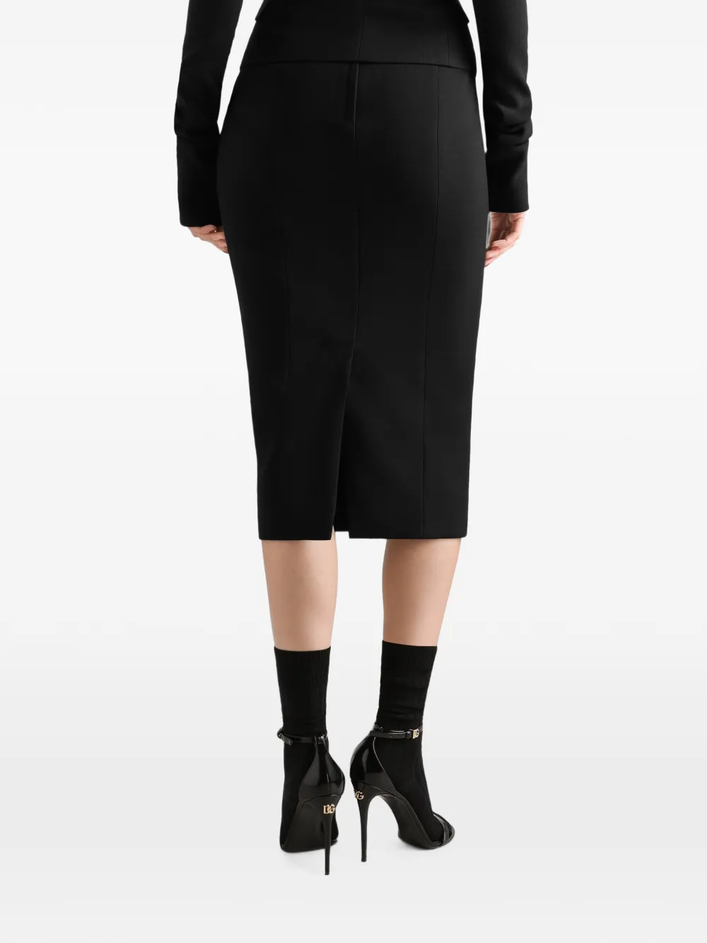 Dolce & Gabbana Stretch wollen rok Zwart