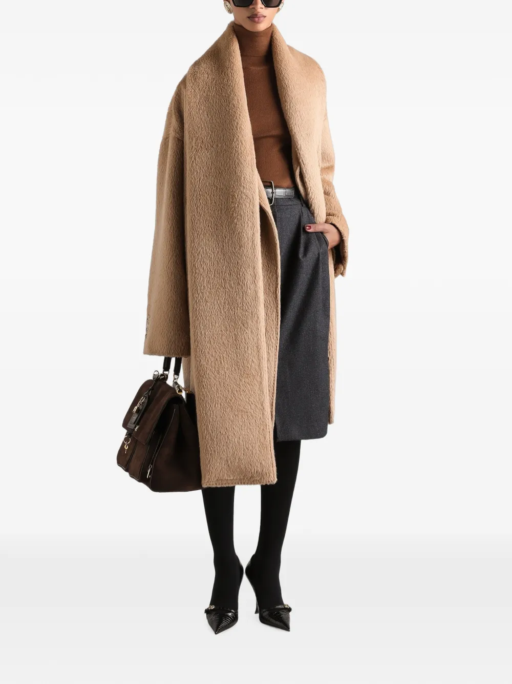 Dolce & Gabbana Wollen flanellen rok Grijs