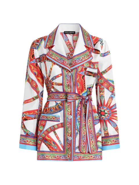 Dolce & Gabbana Carretto-print silk twill shirt