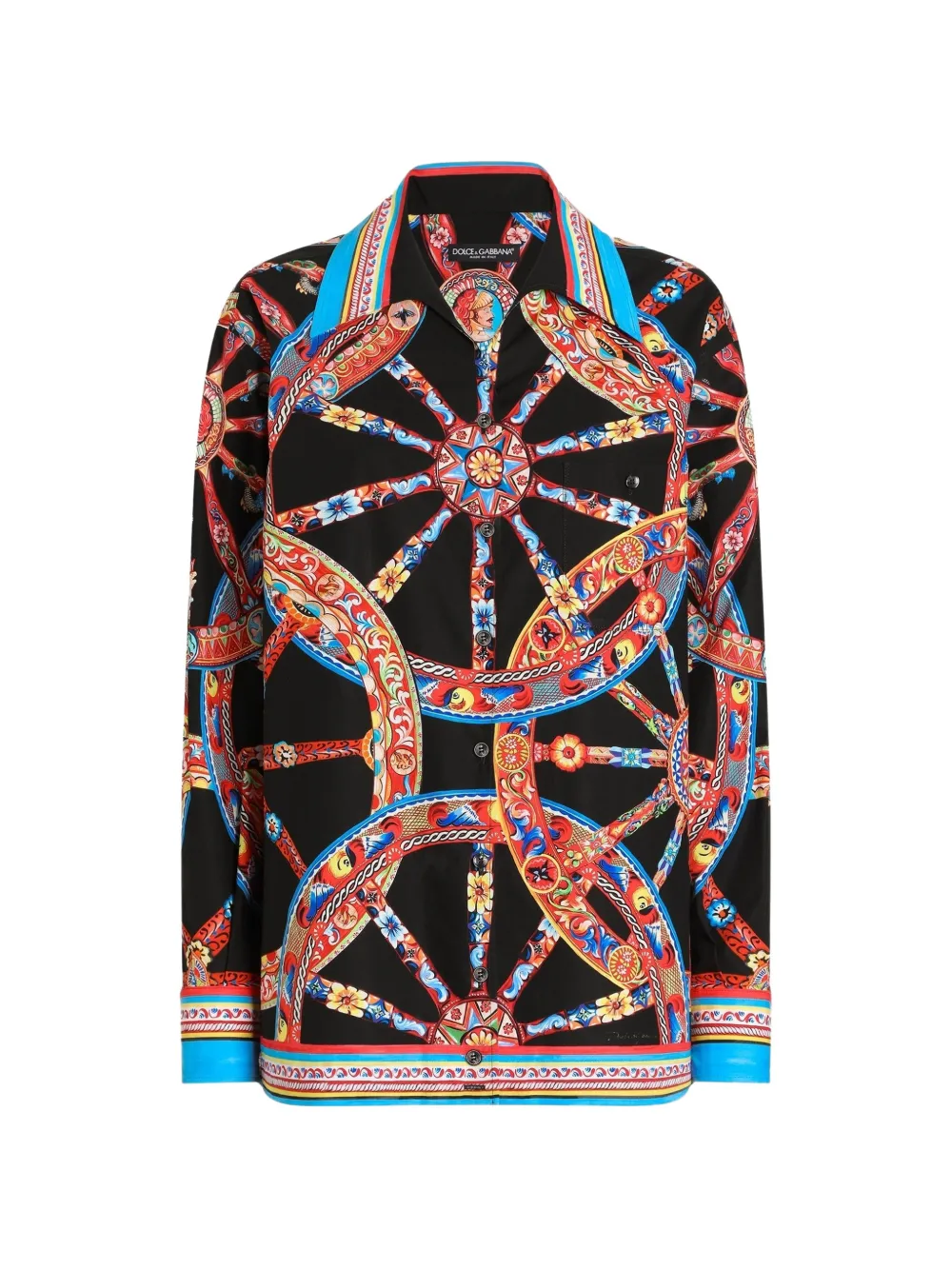 Dolce & Gabbana Polo con stampa Carretto - Nero