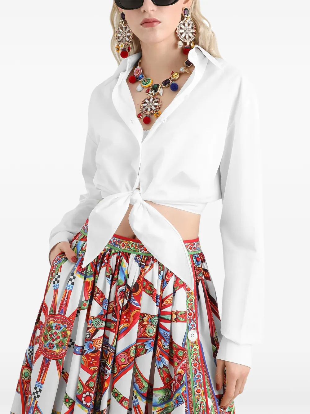 Dolce & Gabbana Katoenen overhemd Wit