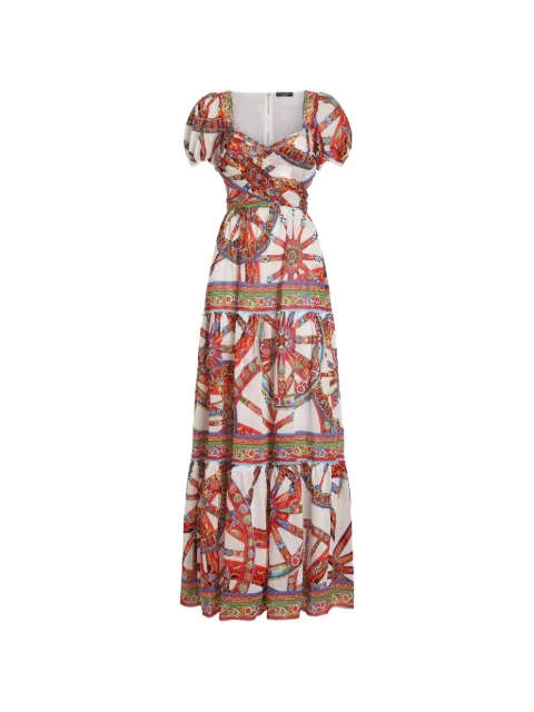 Dolce & Gabbana Carretto-print long dress