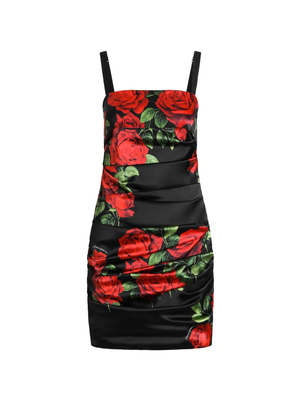 Dolce & Gabbana Minikleid aus Satin - Schwarz