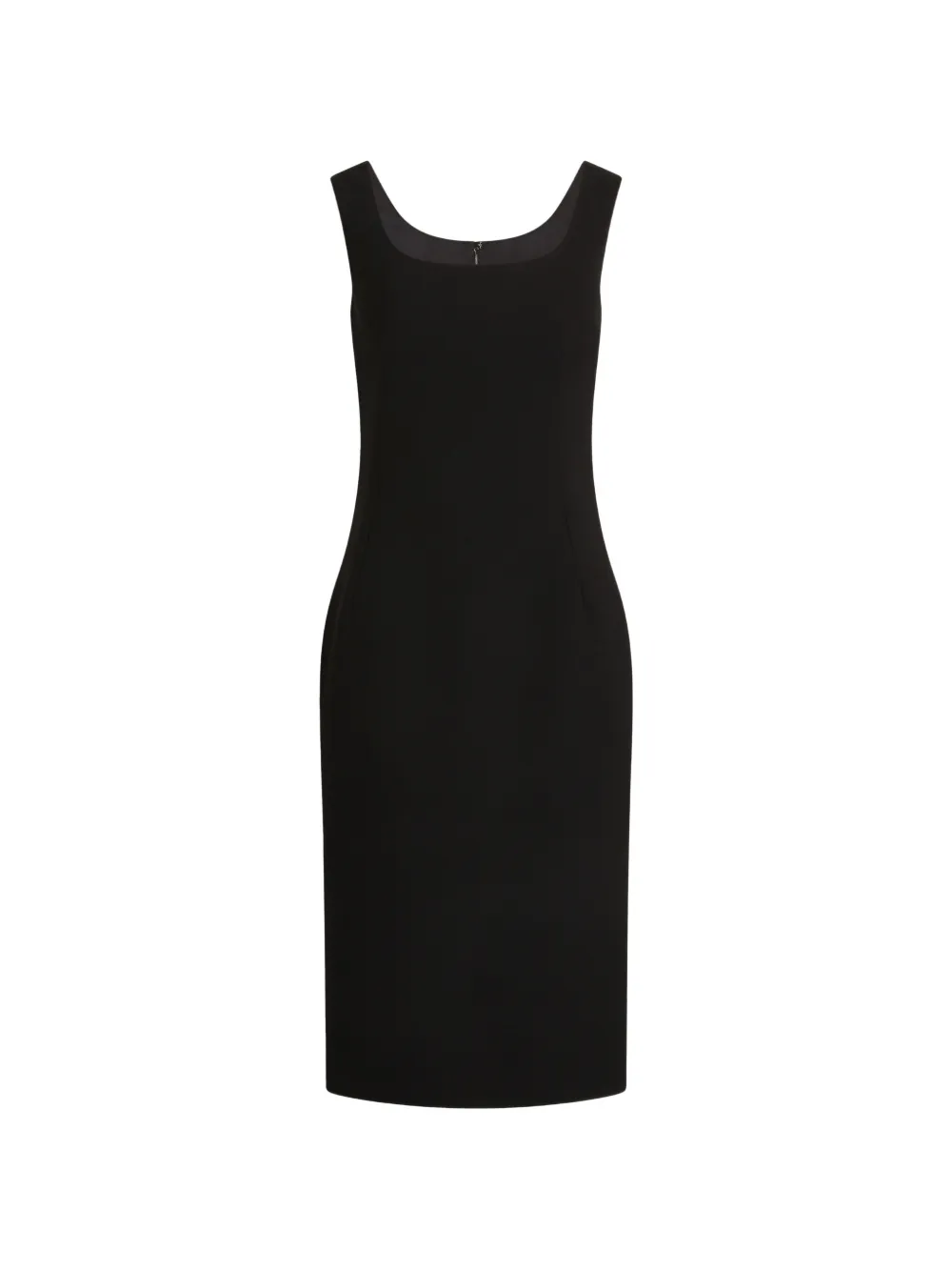 Dolce & Gabbana Wollen crêpe midi-jurk Zwart