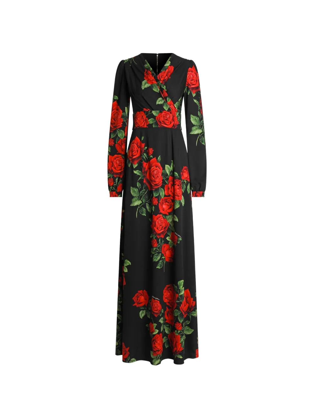 Dolce & Gabbana Abito lungo con stampa - Nero