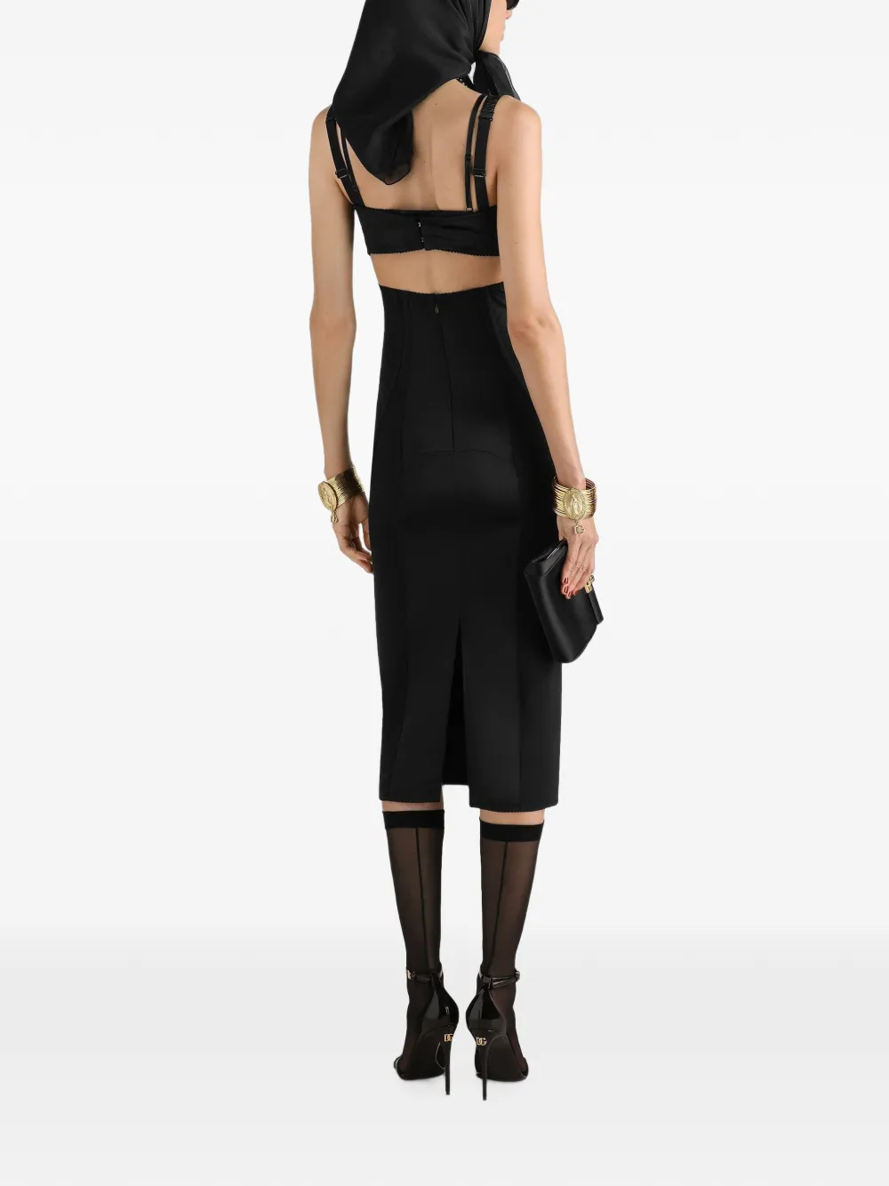 Dolce & Gabbana Midi-jurk Zwart