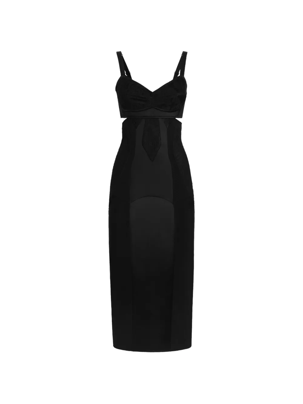 Dolce & Gabbana robe mi-longue e cady - Noir