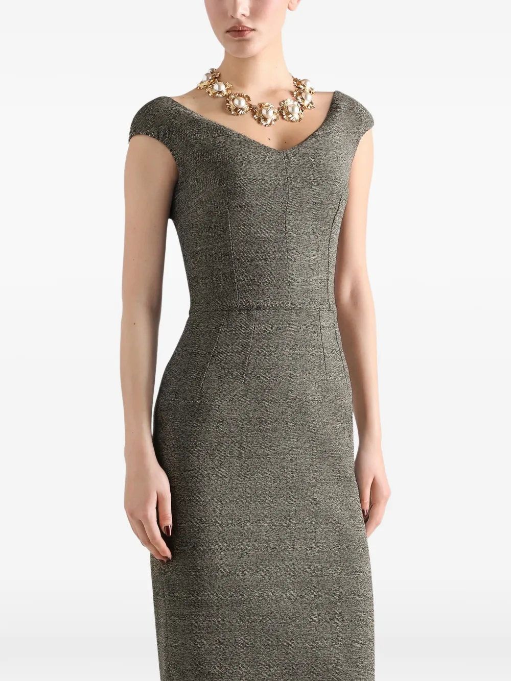Dolce & Gabbana wool sheath dress Grijs