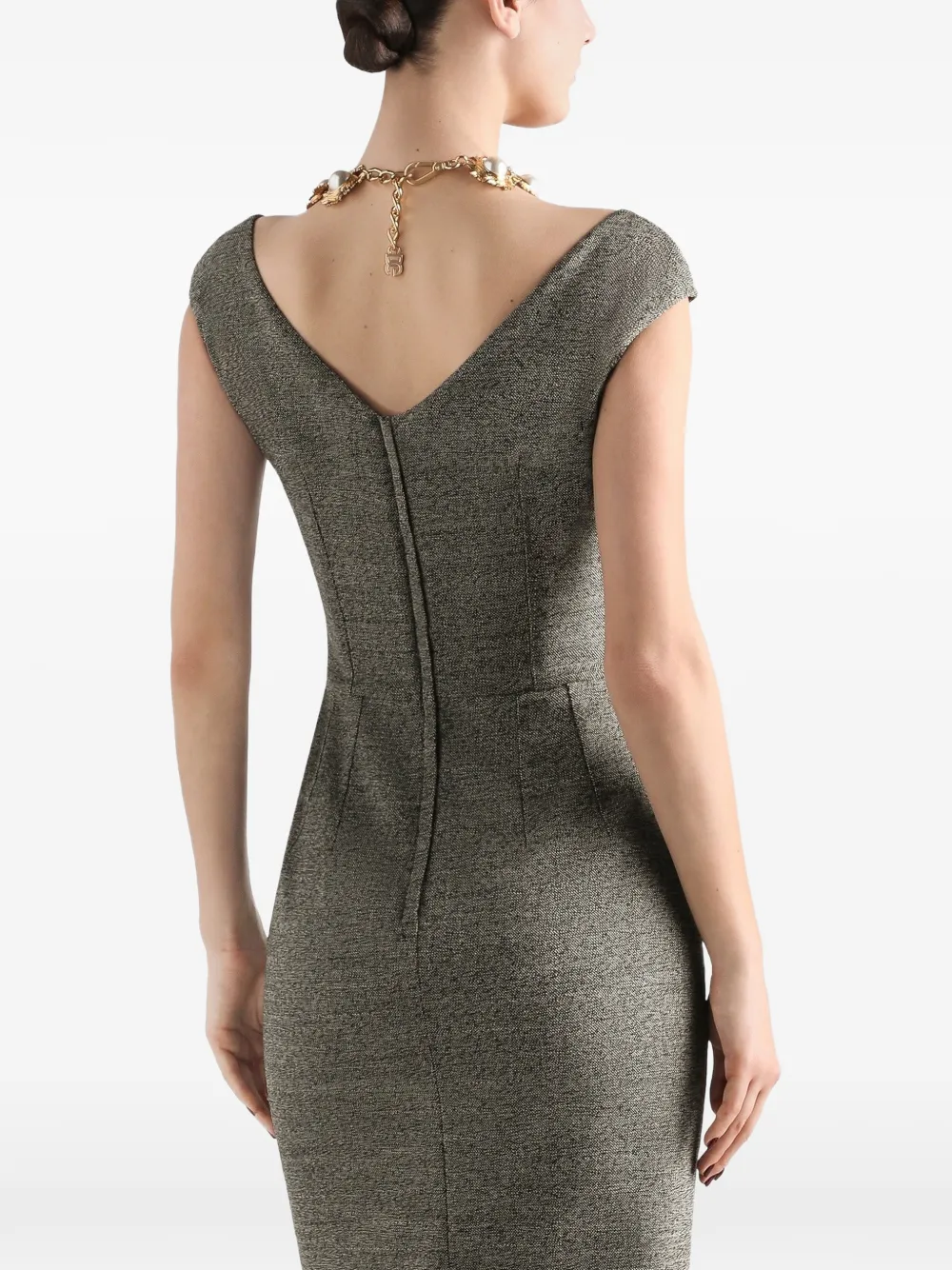 Dolce & Gabbana wool sheath dress Grijs
