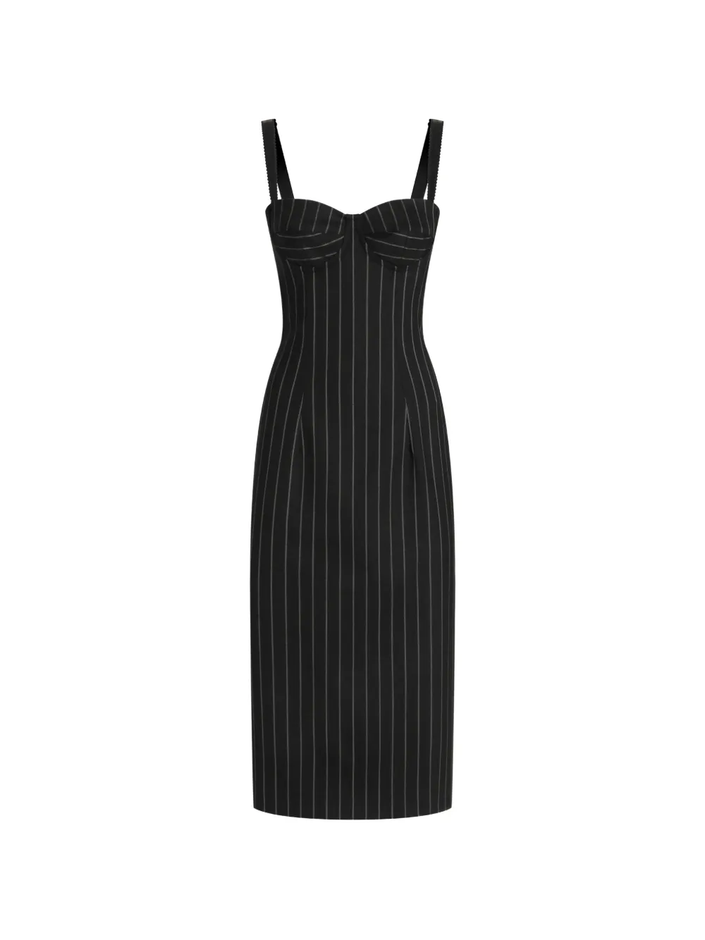 Dolce & Gabbana Kleid mit Nadelstreifen - Schwarz