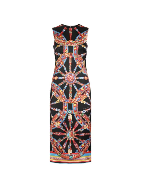 Dolce & Gabbana Carretto-print satin dress