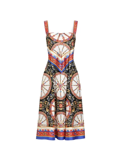 Dolce & Gabbana vestido con estampado Carretto