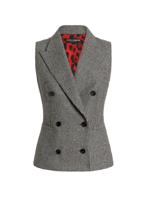 Dolce & Gabbana Colete flanelado xadrez Glen