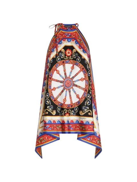 Dolce & Gabbana top con estampado Carretto
