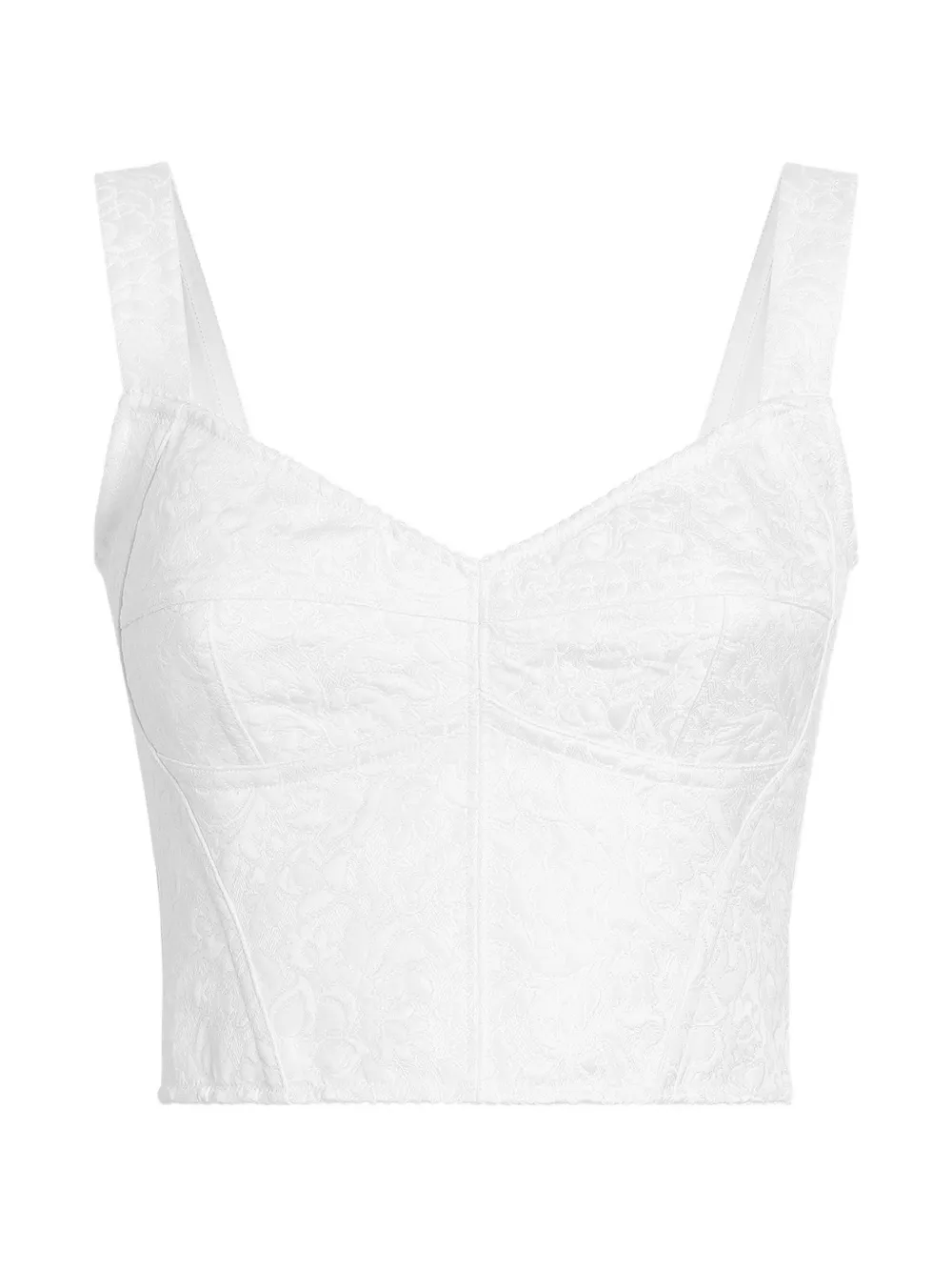 Dolce & Gabbana brocade bustier top - Weiß
