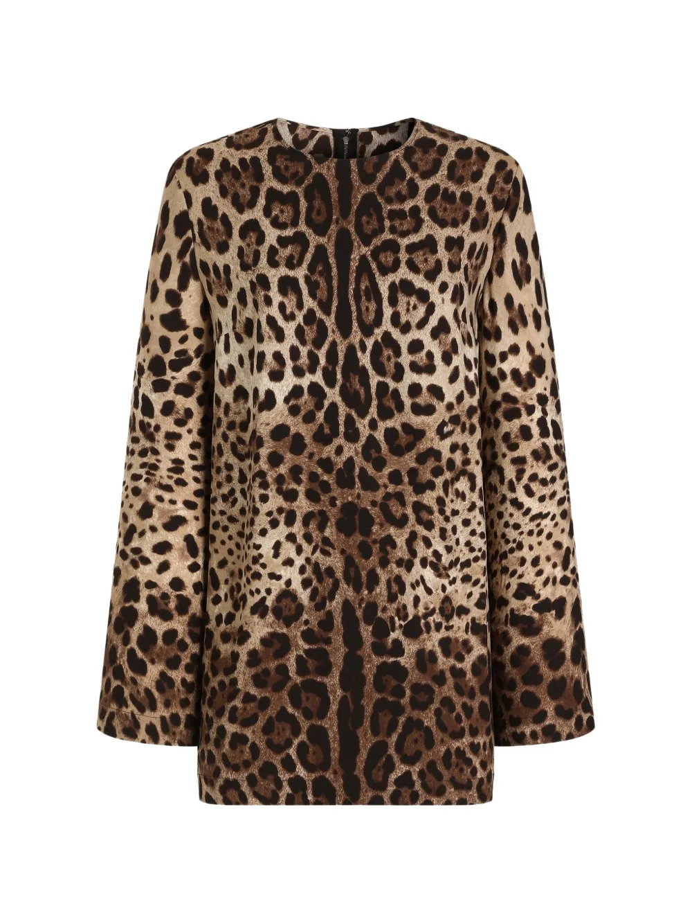 Dolce & Gabbana Charmeuse top met luipaard-print Beige