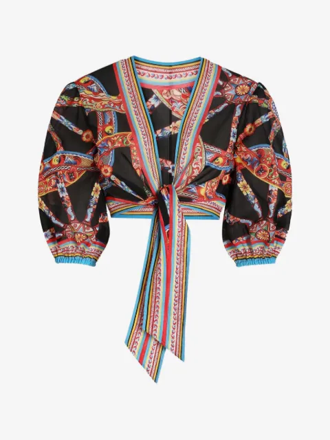 Dolce & Gabbana top con estampado Carretto