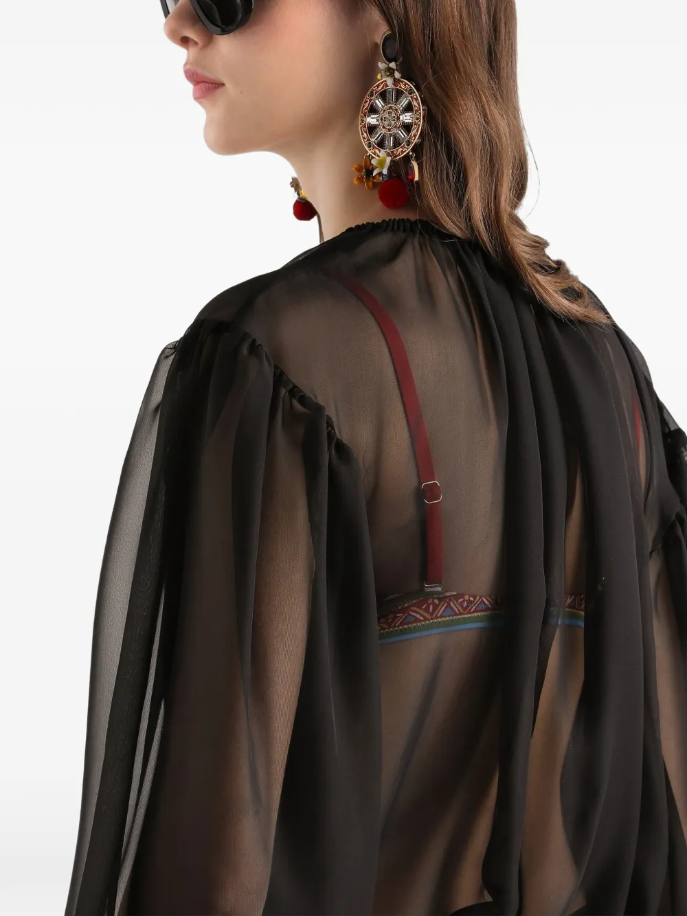 Dolce & Gabbana Zijden top Zwart