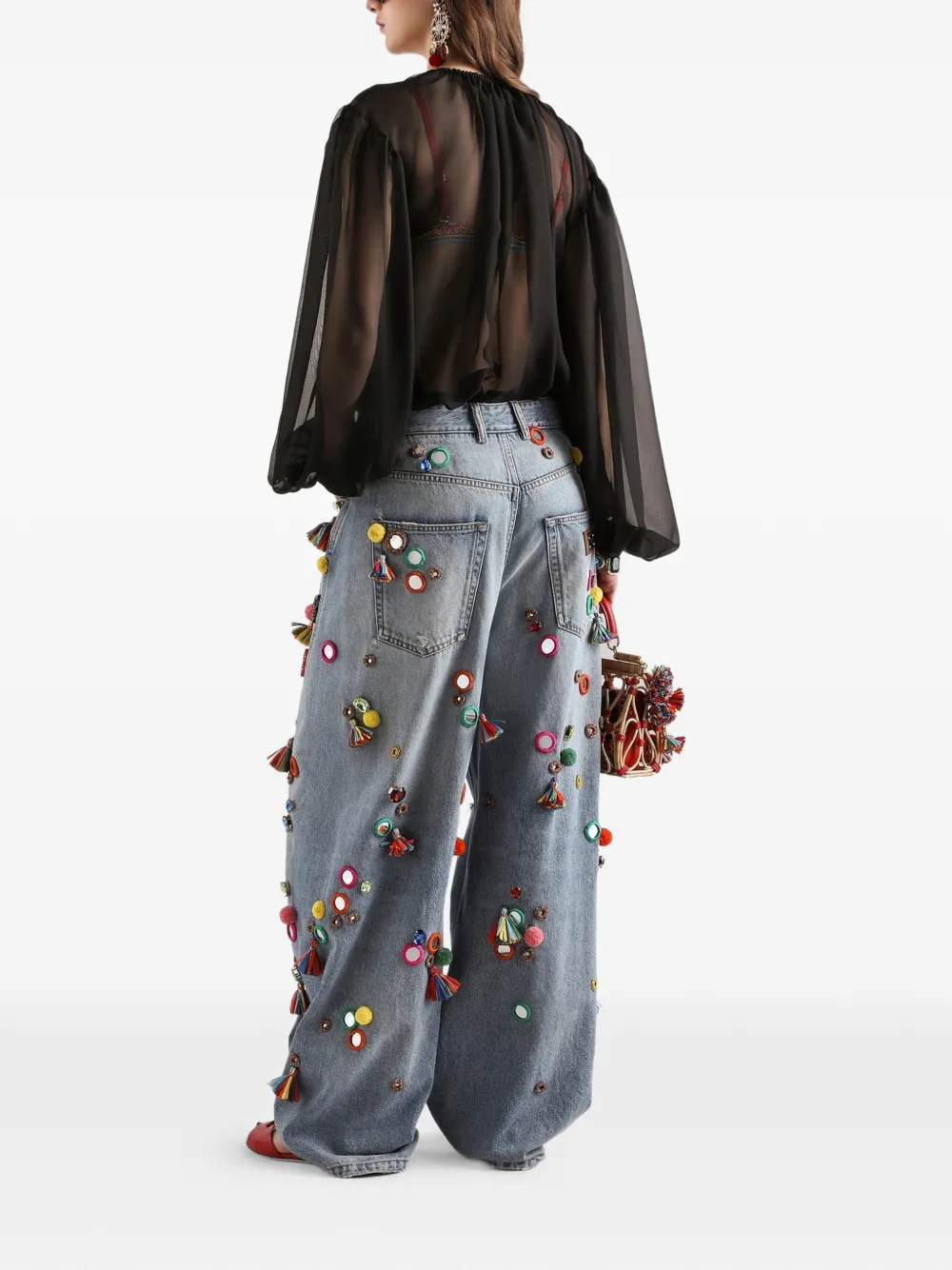 Dolce & Gabbana Zijden top Zwart