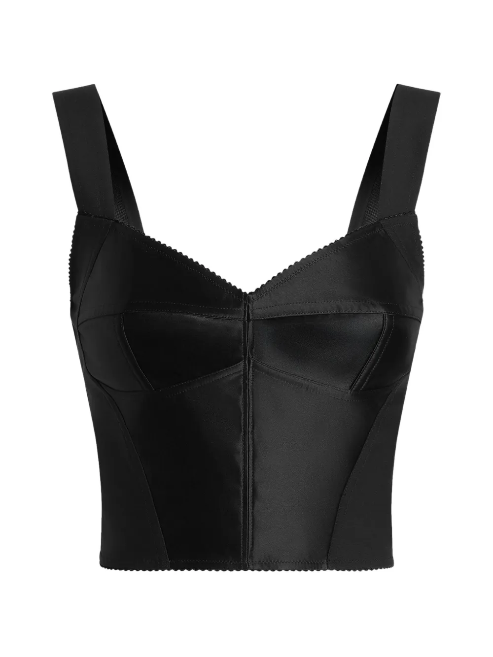 Dolce & Gabbana Bodycon Bustier-Top - Schwarz