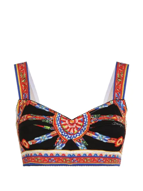 Dolce & Gabbana top con estampado Carretto