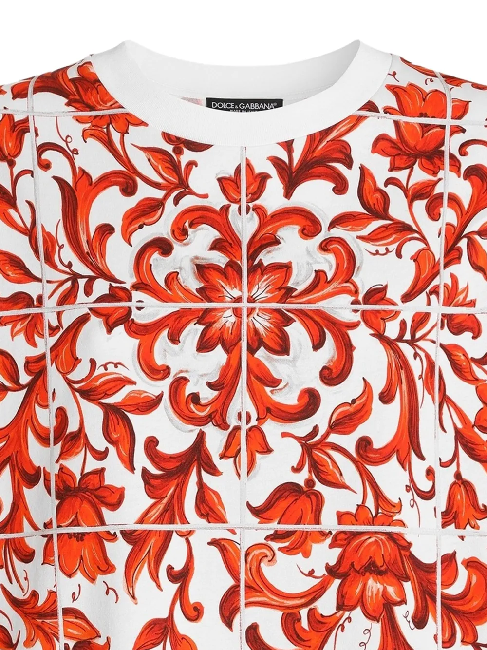 Dolce & Gabbana Jersey T-shirt met print Wit