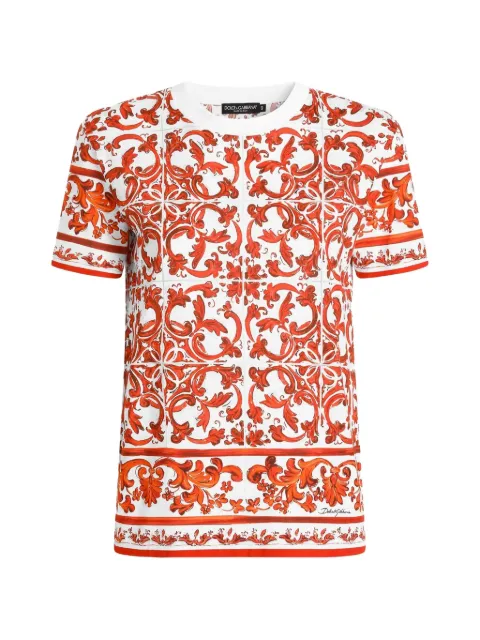 Dolce & Gabbana Majolica-print jersey T-shirt