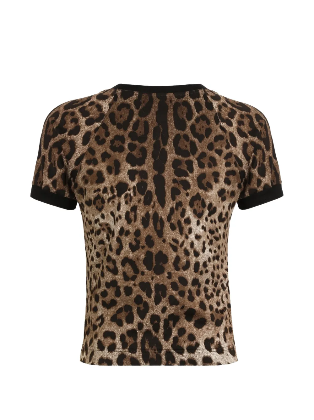 Dolce & Gabbana Jersey T-shirt met luipaard-print Beige
