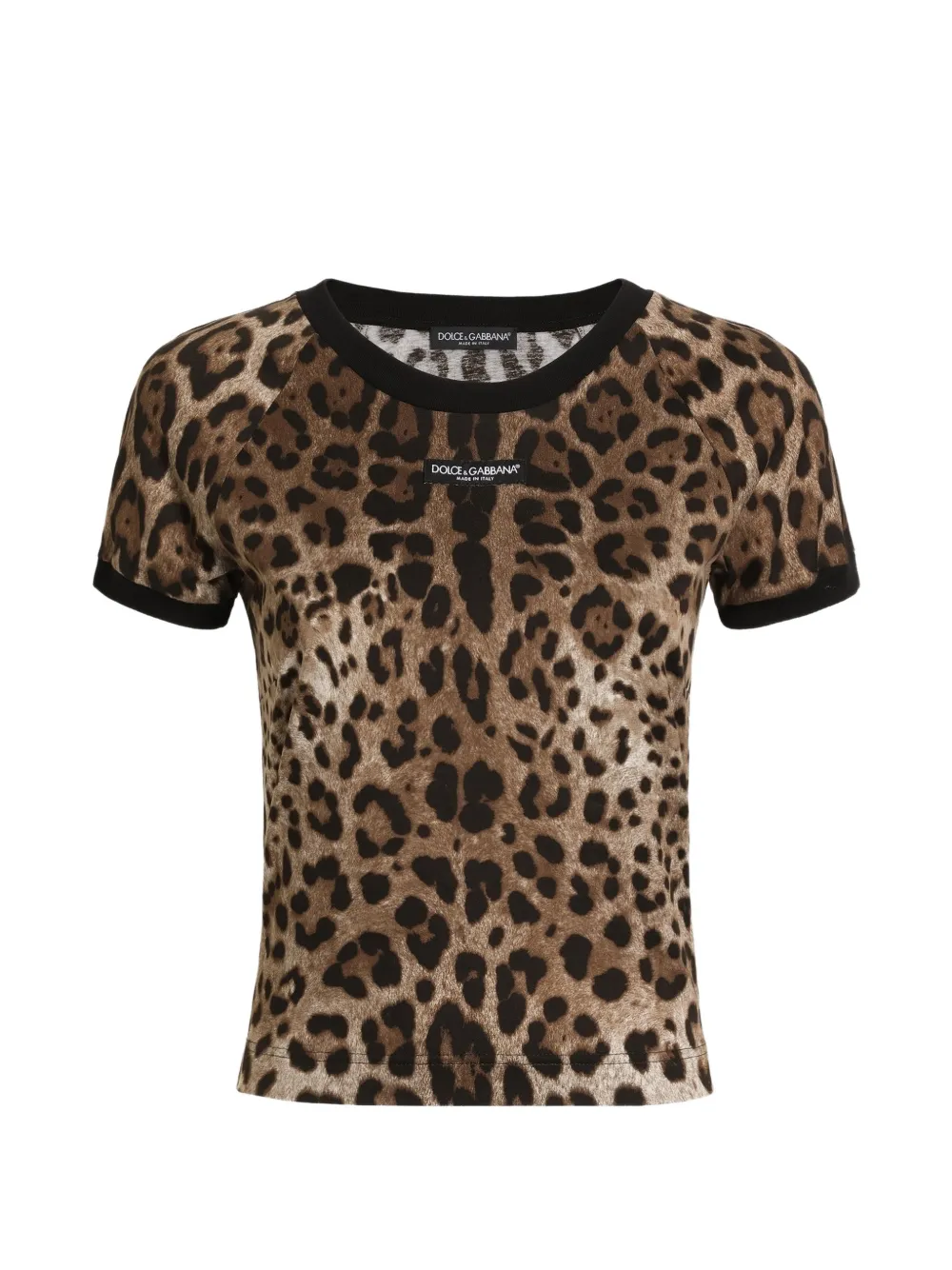 Dolce & Gabbana T-shirt in jersey con stampa - Toni neutri