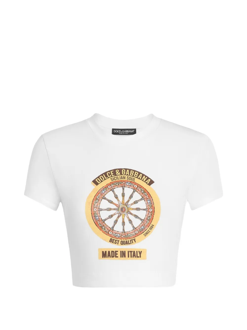 Dolce & Gabbana T-Shirt aus Jersey - Weiß