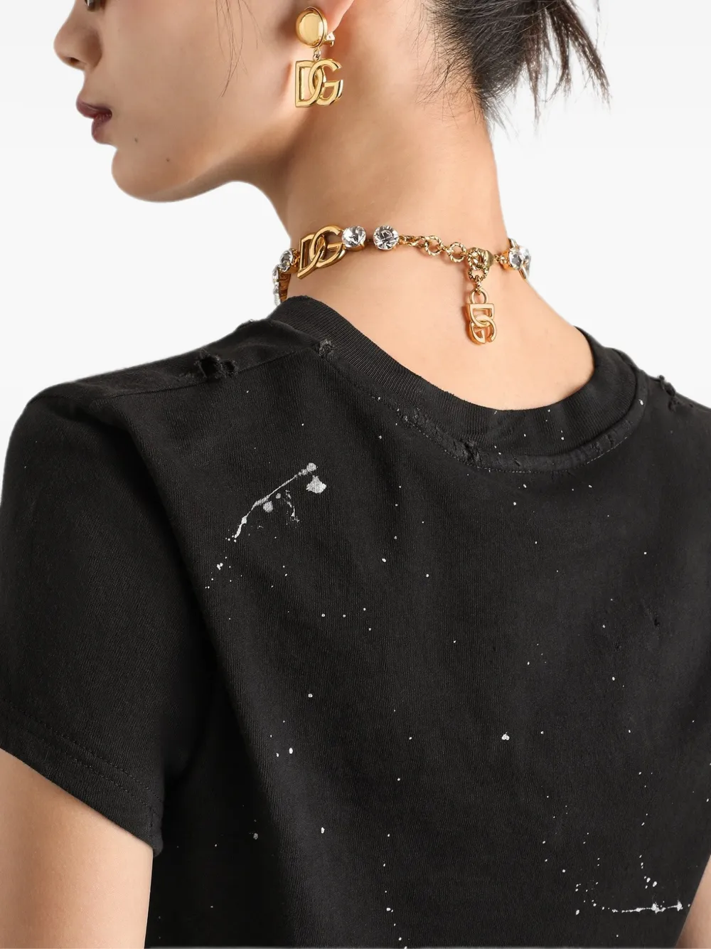 Dolce & Gabbana Jersey T-shirt Zwart
