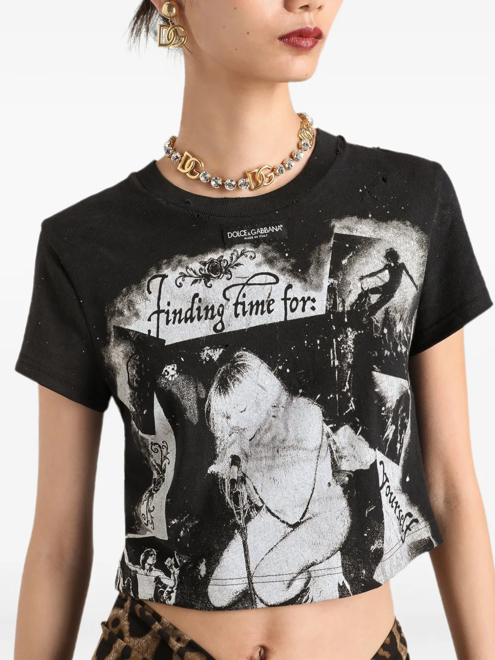 Dolce & Gabbana Jersey T-shirt Zwart