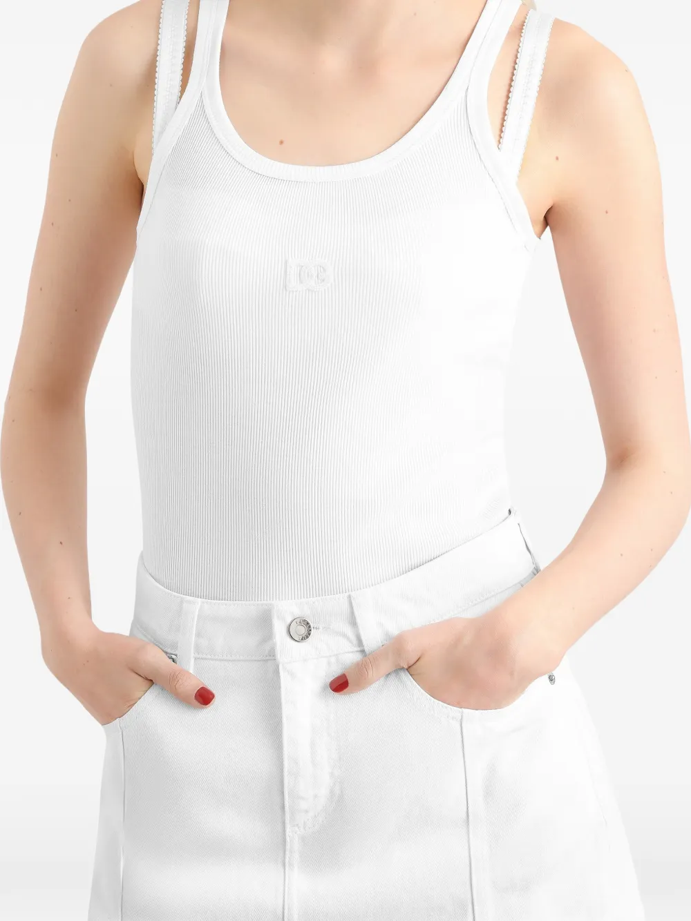 Dolce & Gabbana Katoenen tanktop Wit