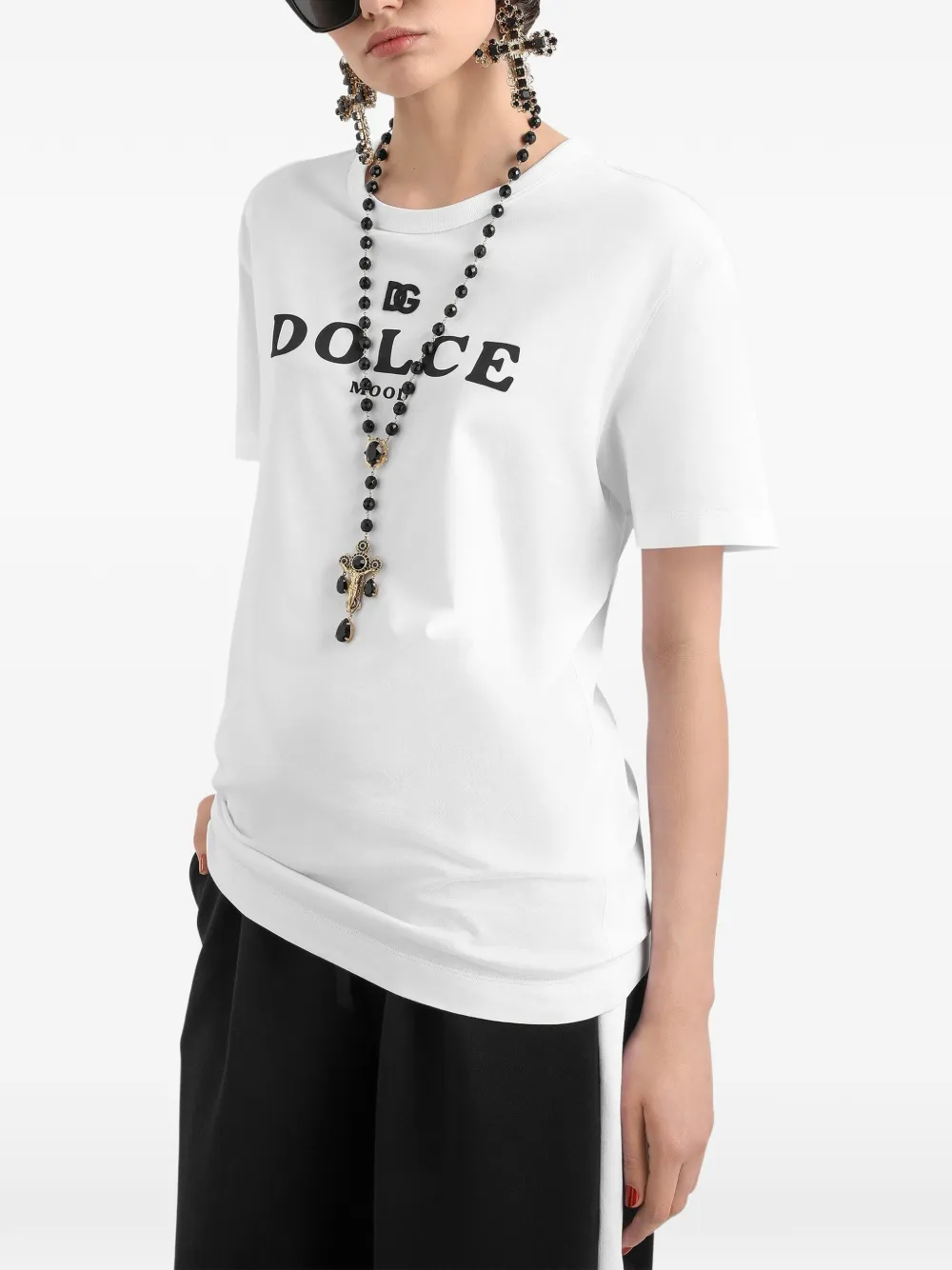 Dolce & Gabbana T-shirt met ronde hals Wit