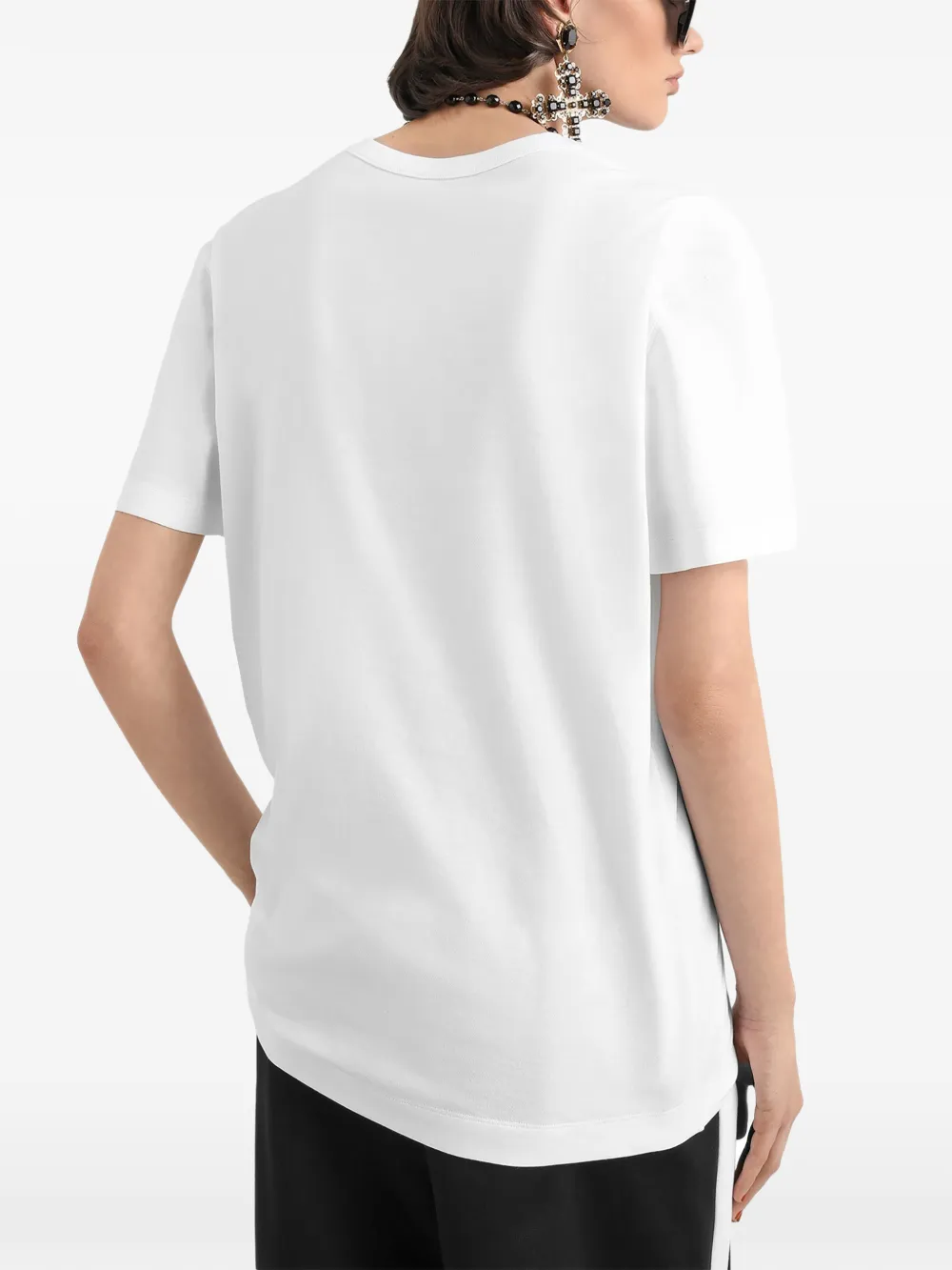 Dolce & Gabbana T-shirt met ronde hals Wit