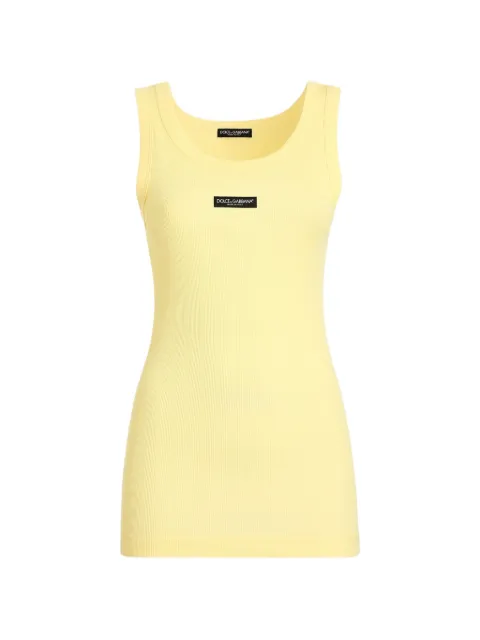 Dolce & Gabbana  ribbed jersey tank top with logo 