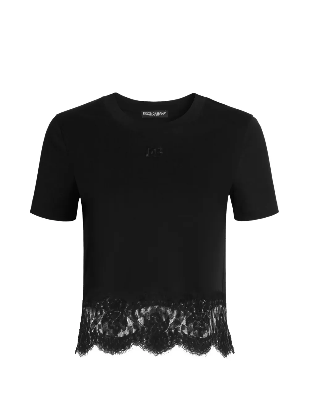 Dolce & Gabbana T-Shirt mit rundem Ausschnitt - Schwarz