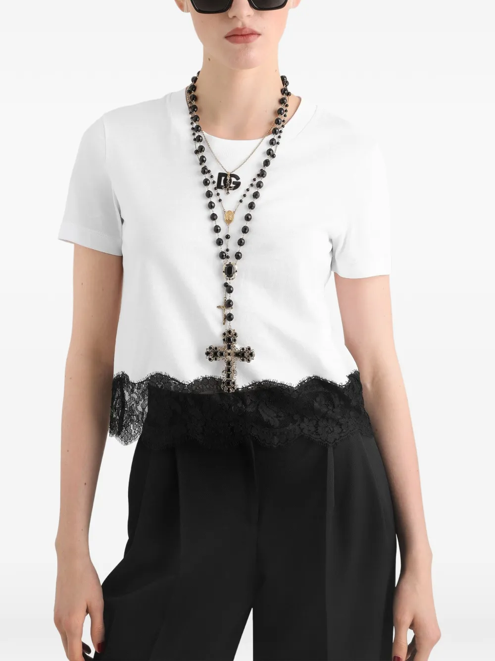 Dolce & Gabbana T-shirt met ronde hals Wit