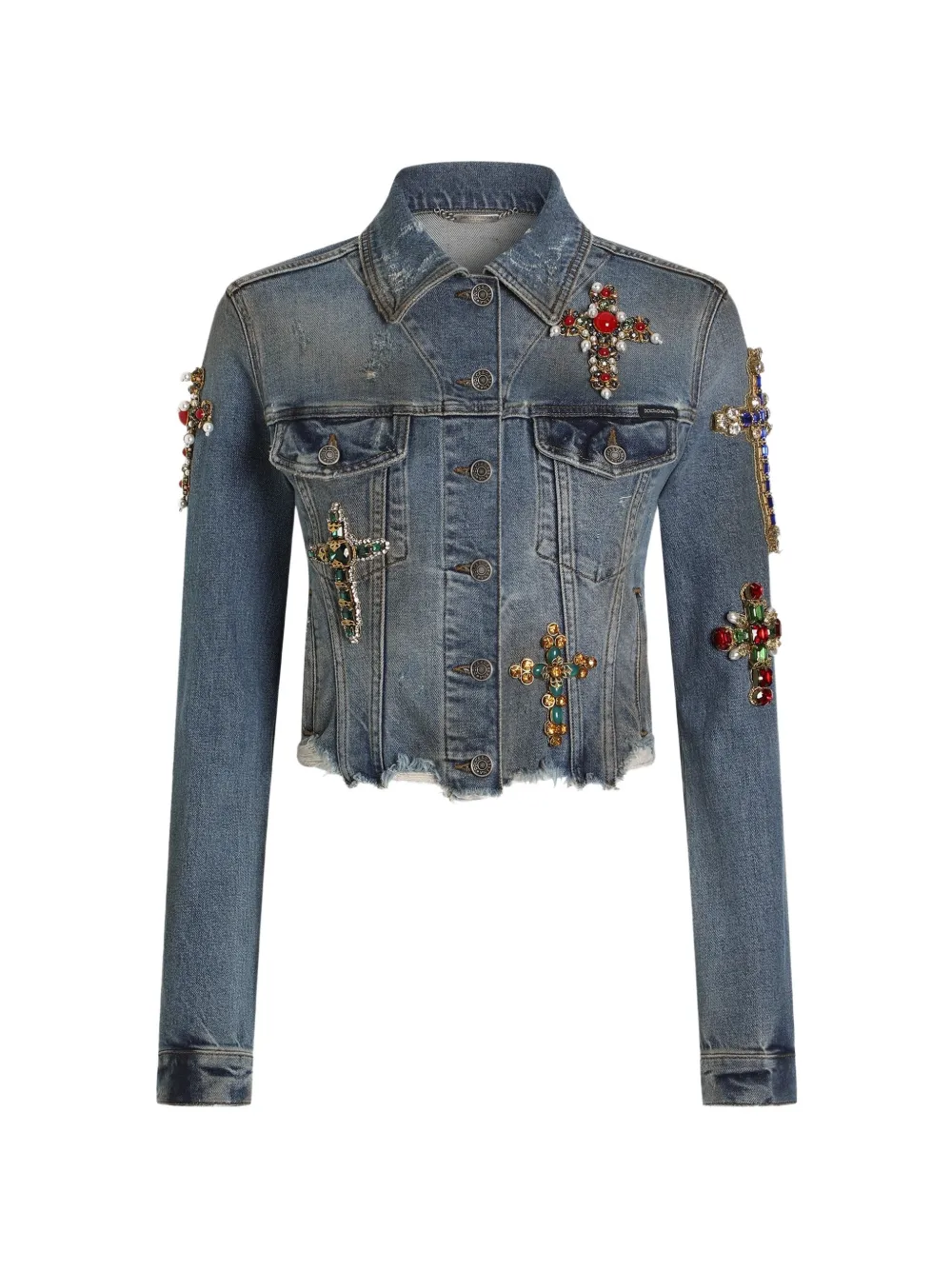 Dolce & Gabbana denim jacket with embroidery - Blau