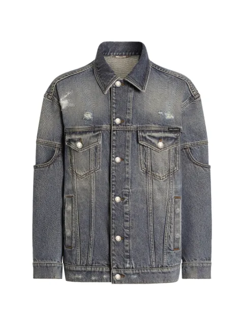 Dolce & Gabbana chamarra de mezclilla oversize